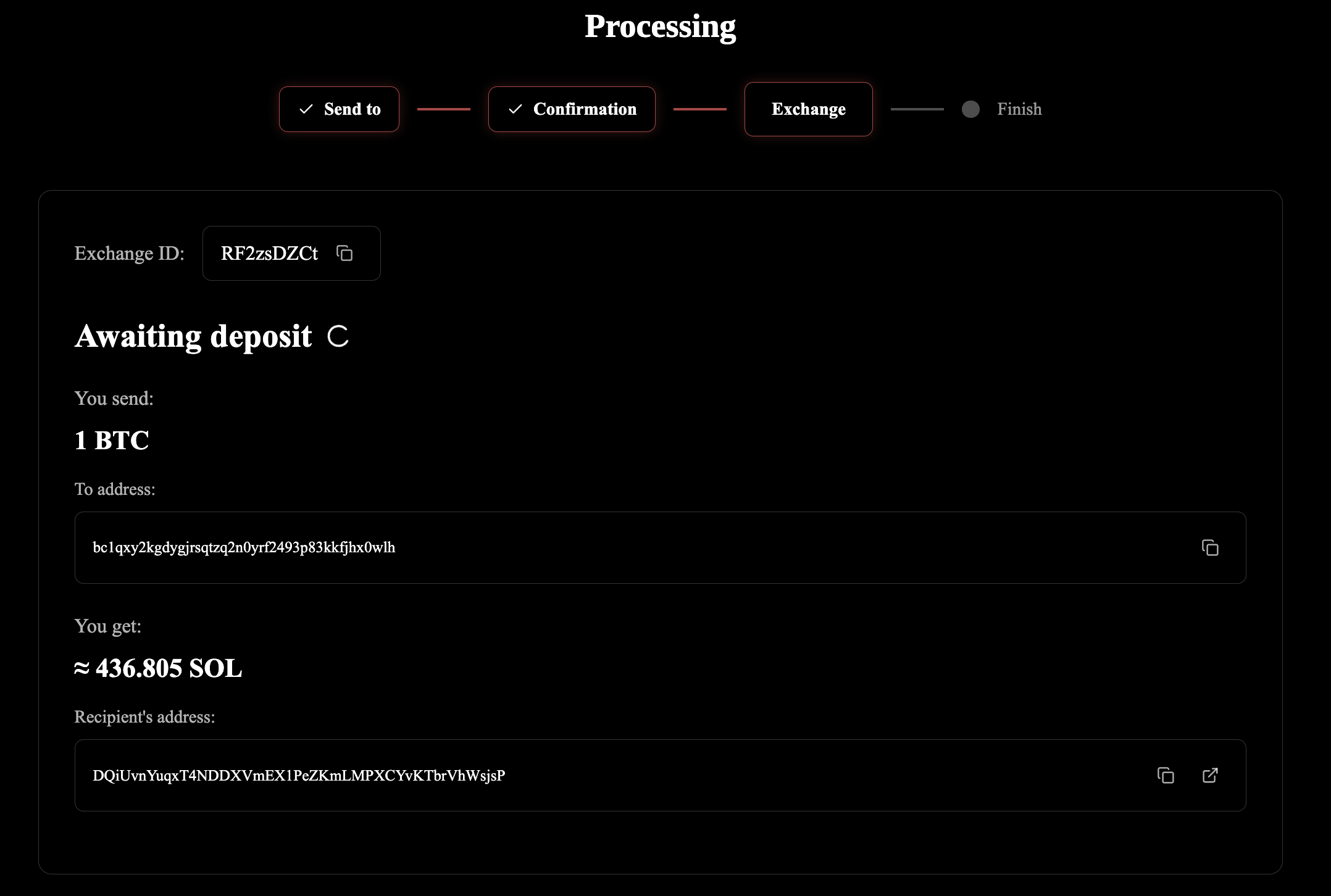 4. Send Your Cryptocurrency